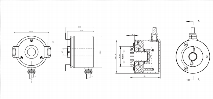 GLT5812B Rotary Encoder φ58mm | Long-Distance OEM Automation 3 1 (3)