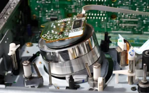 rotary encoder installed on manufacturing equipment